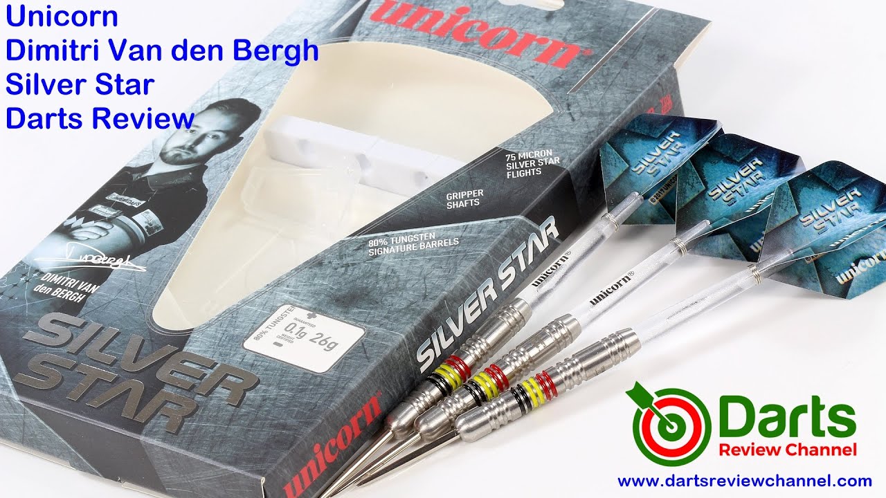 Unicorn Dimitri Van Den Bergh Silver Star Darts Review - YouTube