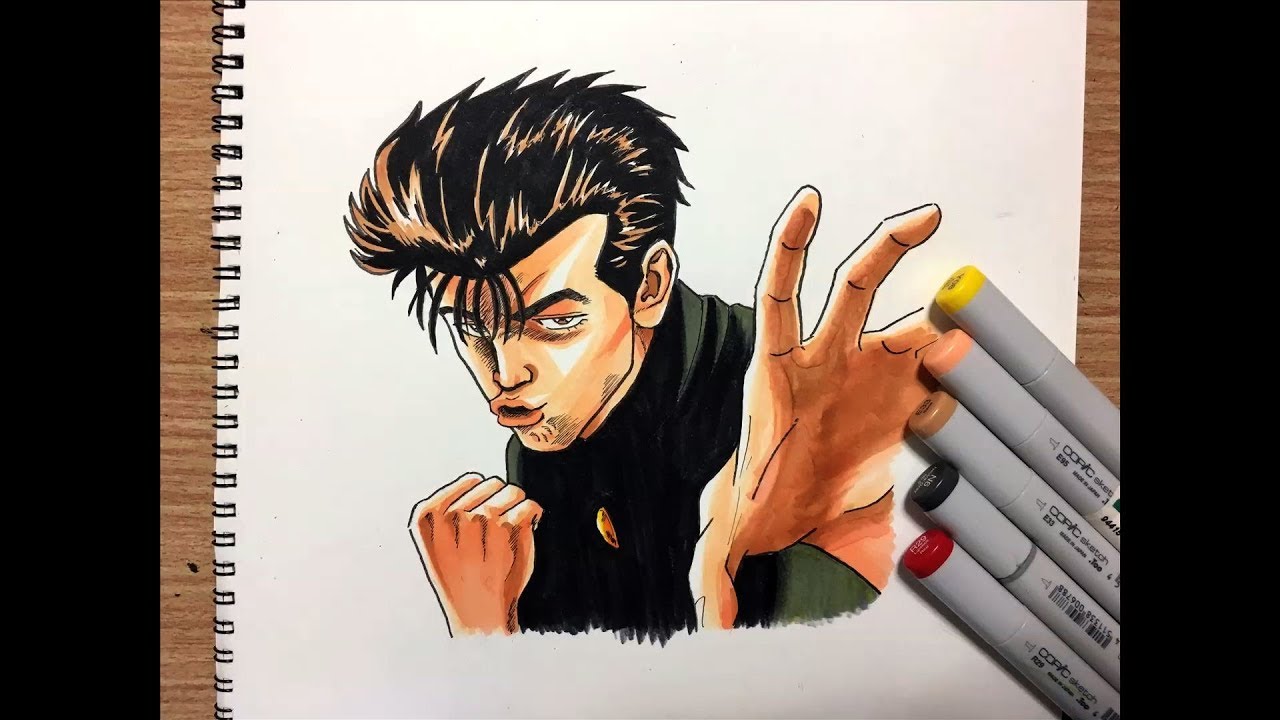 イラストメイキング【前田太尊 ろくでなしBLUES】〜Drawing