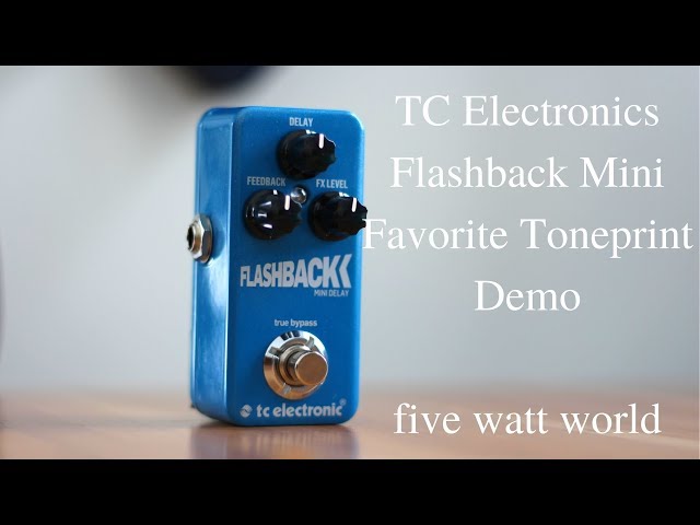 TC Electronics Flashback Mini Toneprint Demos - YouTube