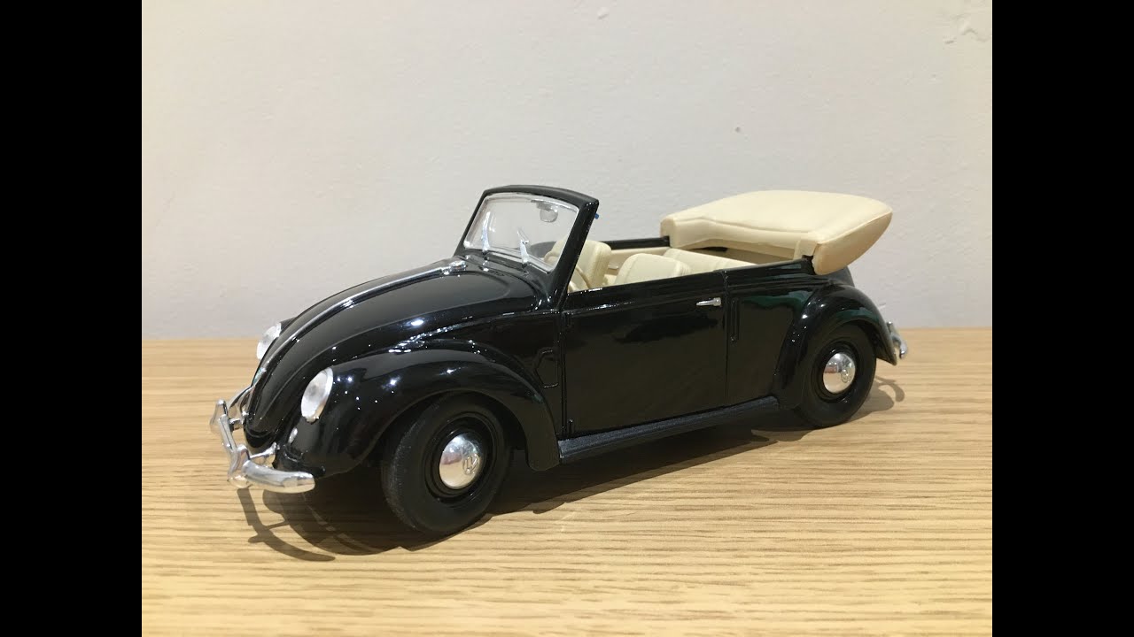 1:18 Maisto Volkswagen Beetle Cabrio 1951 - YouTube