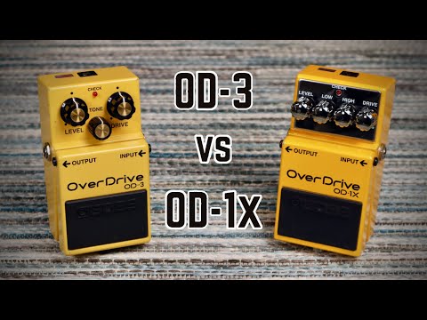 Boss OD-3 vs OD-1x Comparison and Review | Analog vs Digital - YouTube