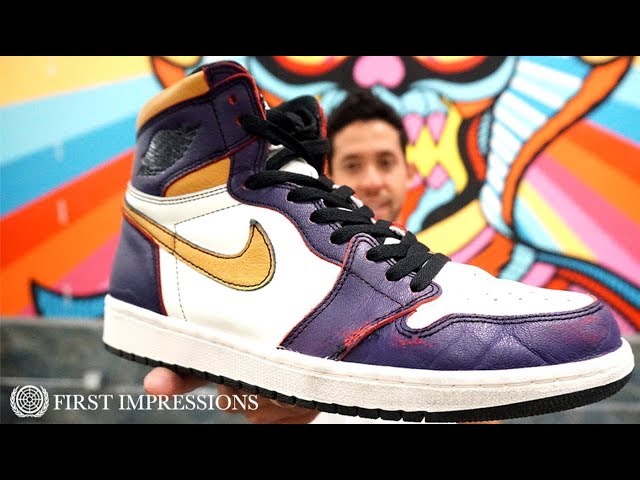 See How The Nike SB x Air Jordan 1 'LA To Chicago' Shoes Skate