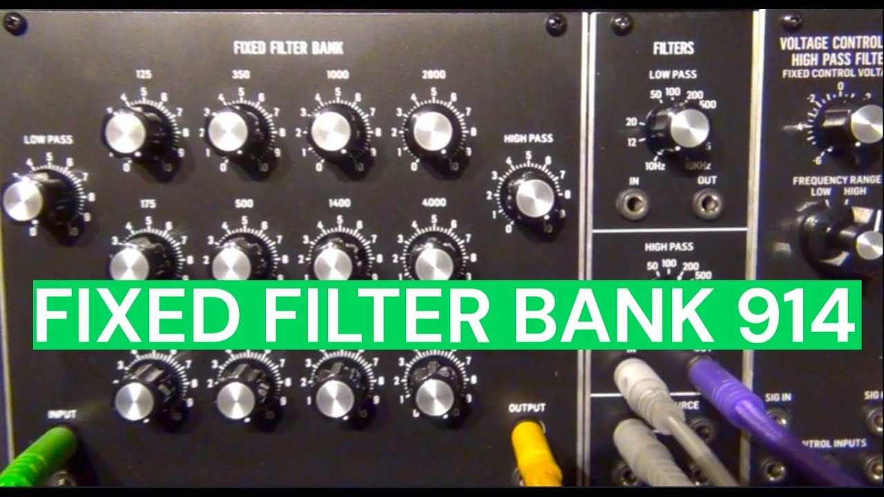 Behringer Fixed Filter Bank 914 System 15 demo. - YouTube