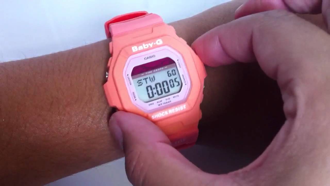Orange Casio Baby-G G-LIDE Tide Surfer's Watch BLX5600-4 - YouTube