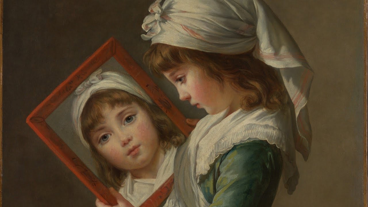 美術品鑑賞第883回【鏡を見るジュリー・ルブランJulie Le Brun 1780