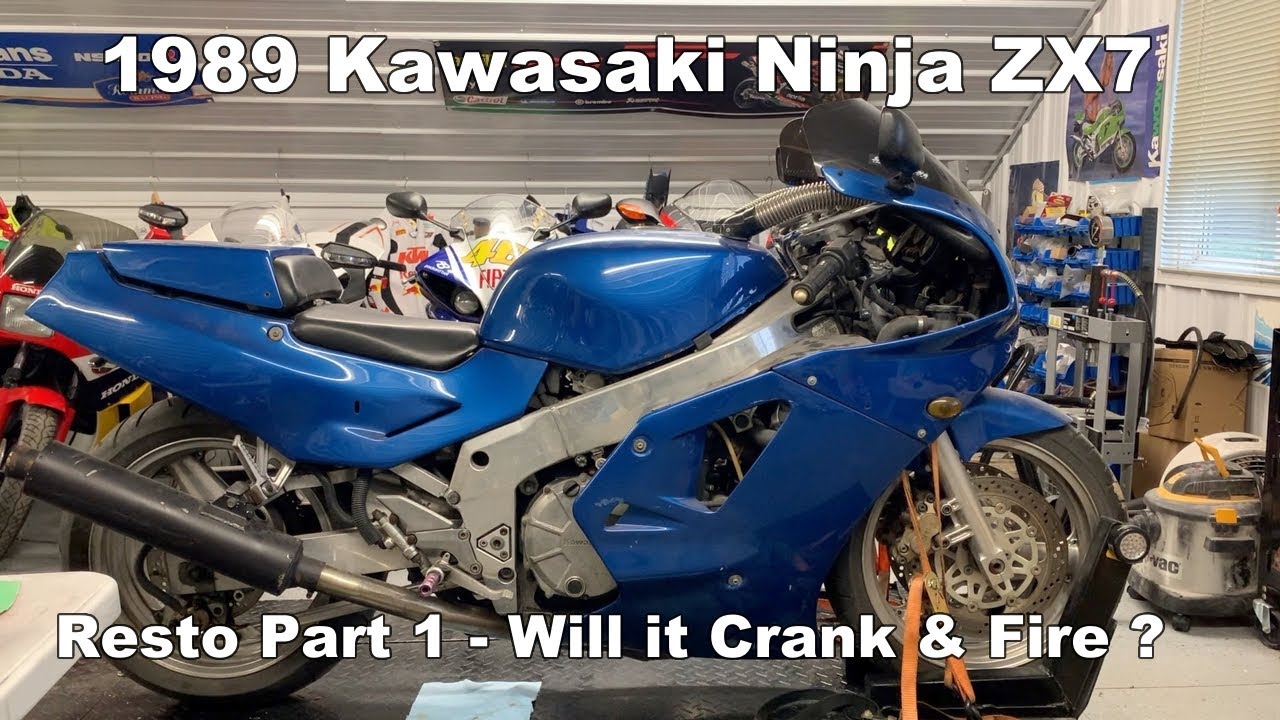1989 Kawasaki ZX7 Restoration - Part 1 - Will it even turn over