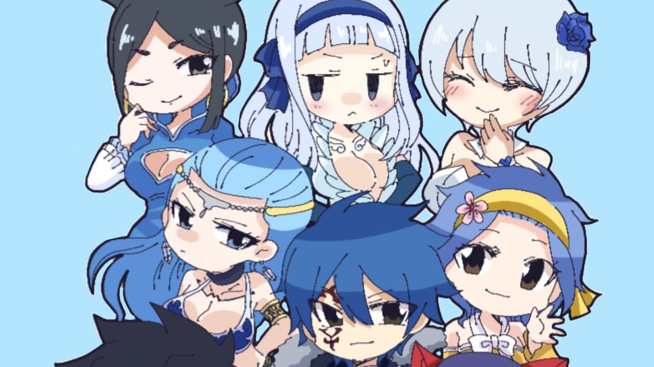 フェアリーテイル青髪キャラ描いてみた - YouTube