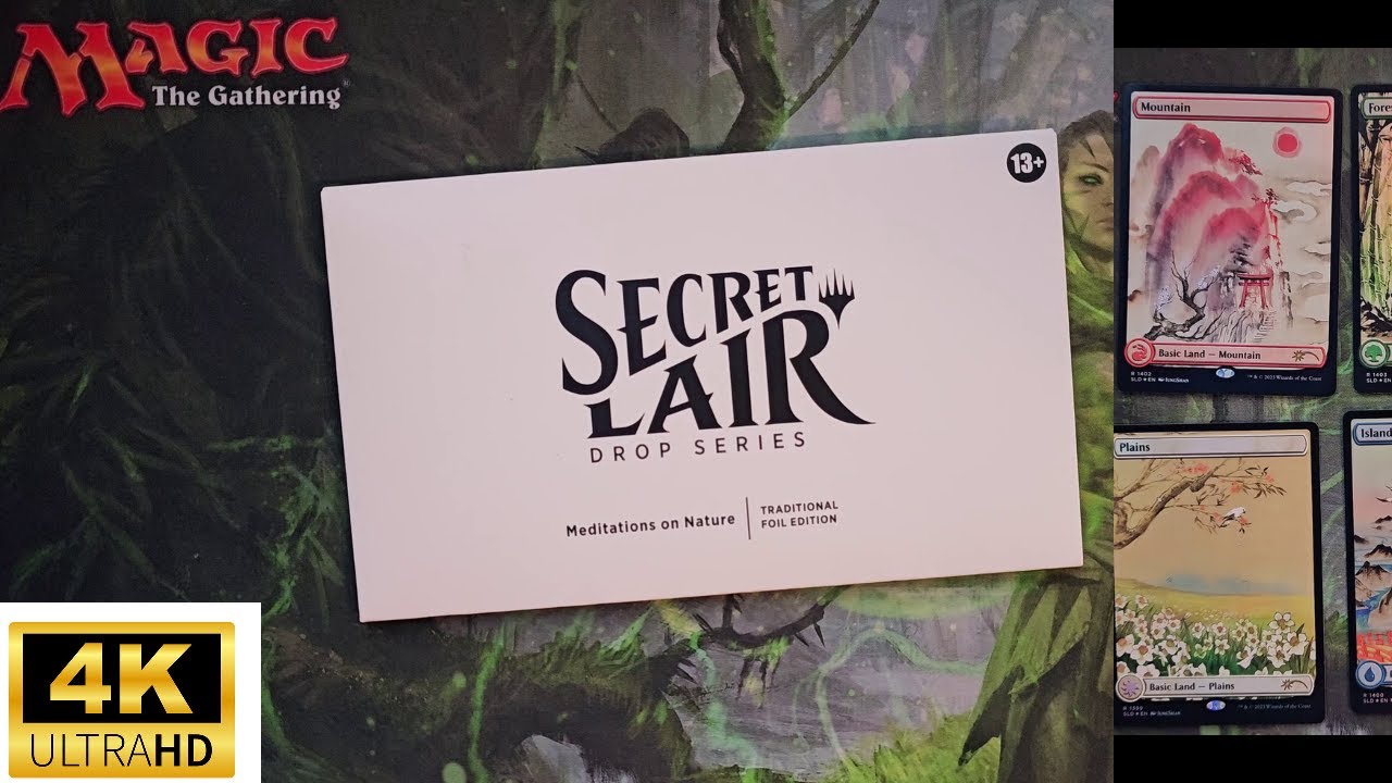 MTG Secret Lair Meditations on Nature Foil Edition Unboxing! (And