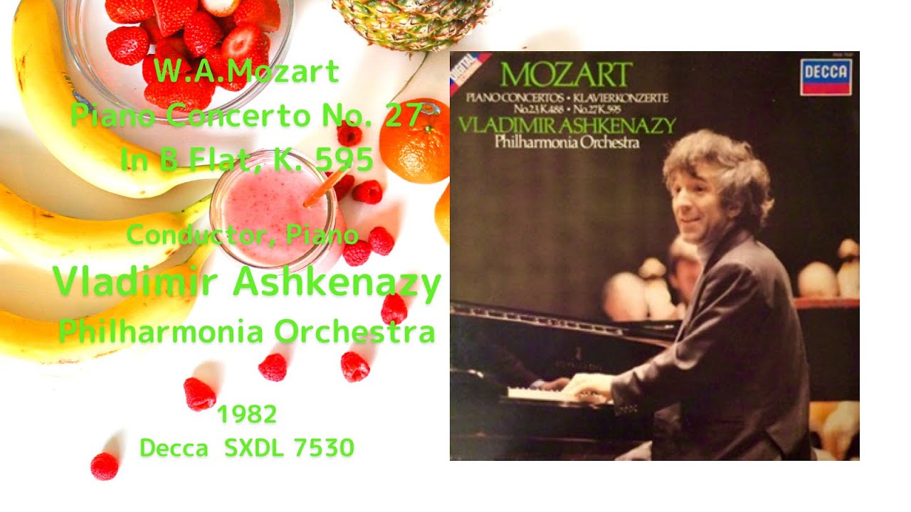 ターンテーブル動画】V.アシュケナージ モーツァルト『ピアノ協奏曲第