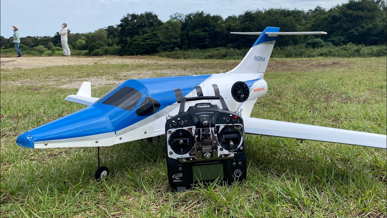 ラジコン飛行機 自作ホンダジェット - YouTube