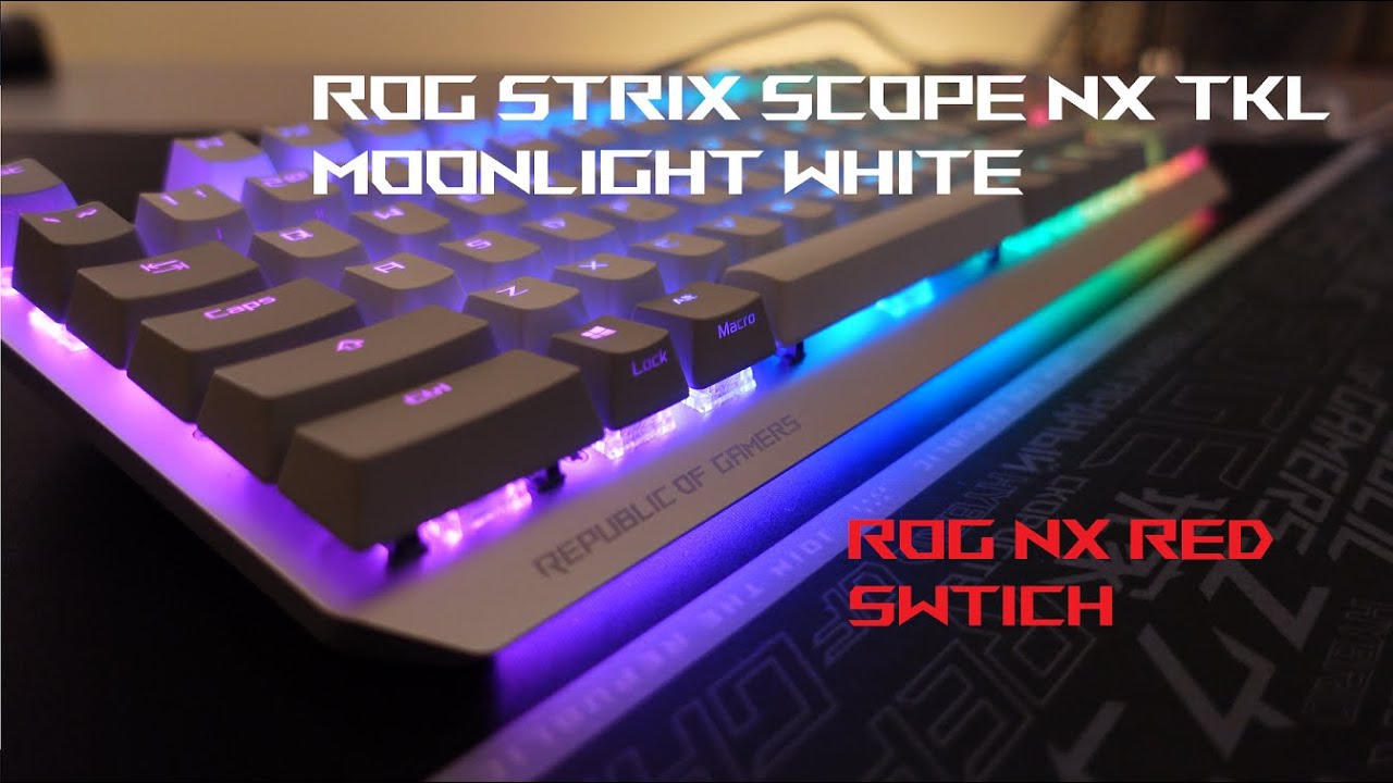 English Vocal] ROG STRIX SCOPE NX TKL Moonlight White Gaming