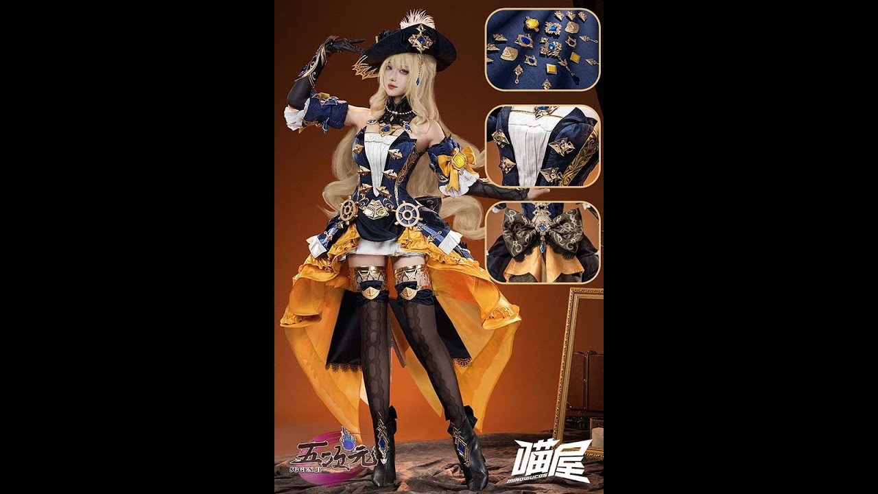 猫屋小舗 原神 ナヴィア コスプレ衣装 着用解説 - YouTube
