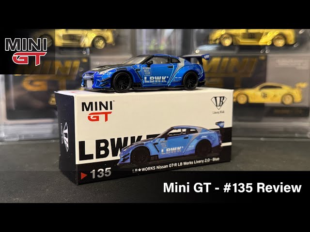 Mini GT - LB WORKS Nissan GT-R Blue, LB Work Livery 2.0 #135