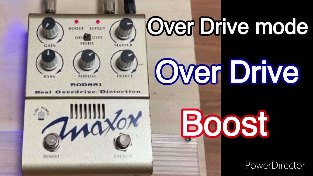 Maxon ROD881 Real Over Drive / Distortion with Les Paul test (no