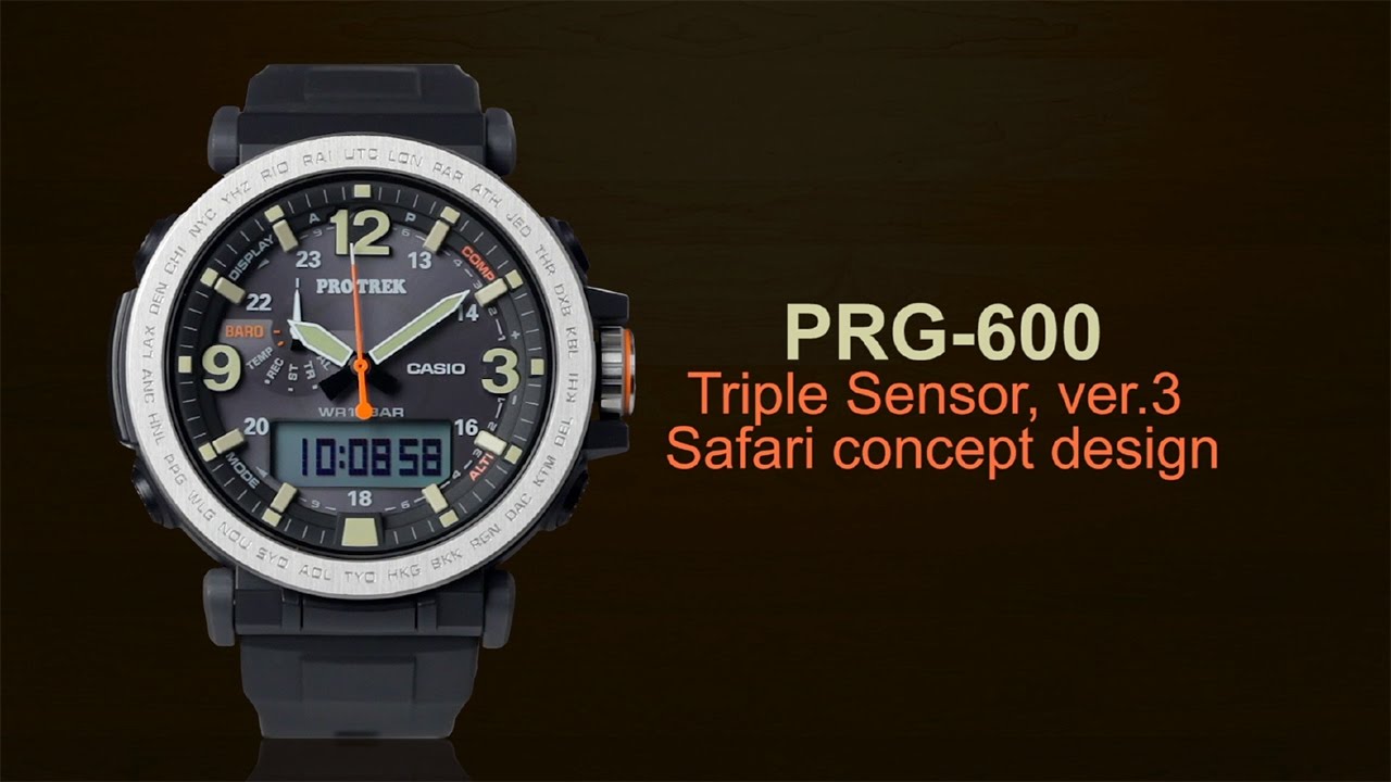 ProTrek PRG-600 / 5497 / Silicone Band, Smart Access and Solar Power