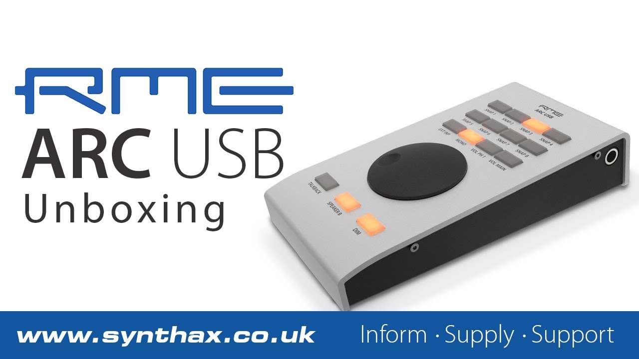 RME ARC USB Unboxing - Youtube - YouTube