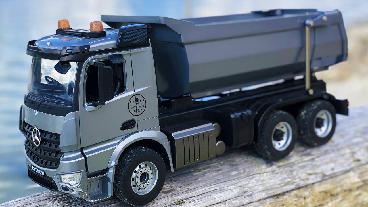 RC Mercedes-benz Arocs Dump Truck 1:20 - YouTube