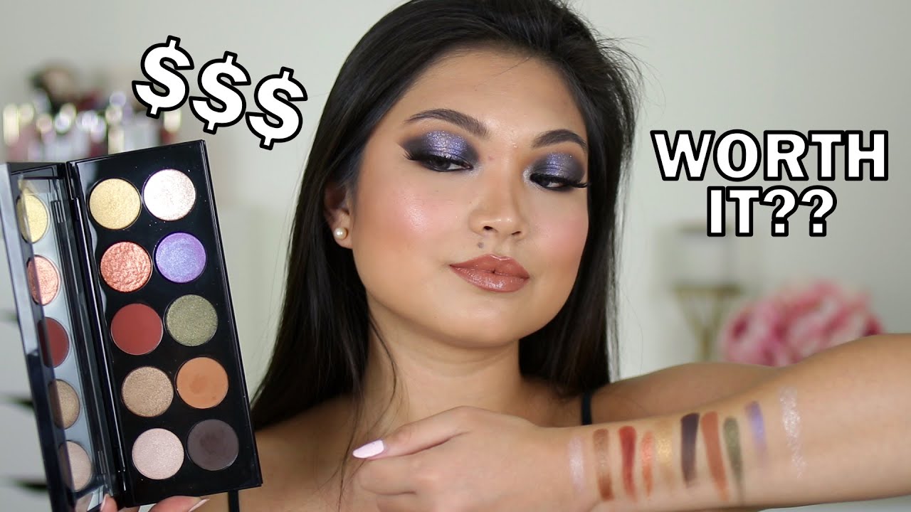 PAT MCGRATH MOTHERSHIP VI MIDNIGHT SUN SWATCHES & TRY ON - YouTube