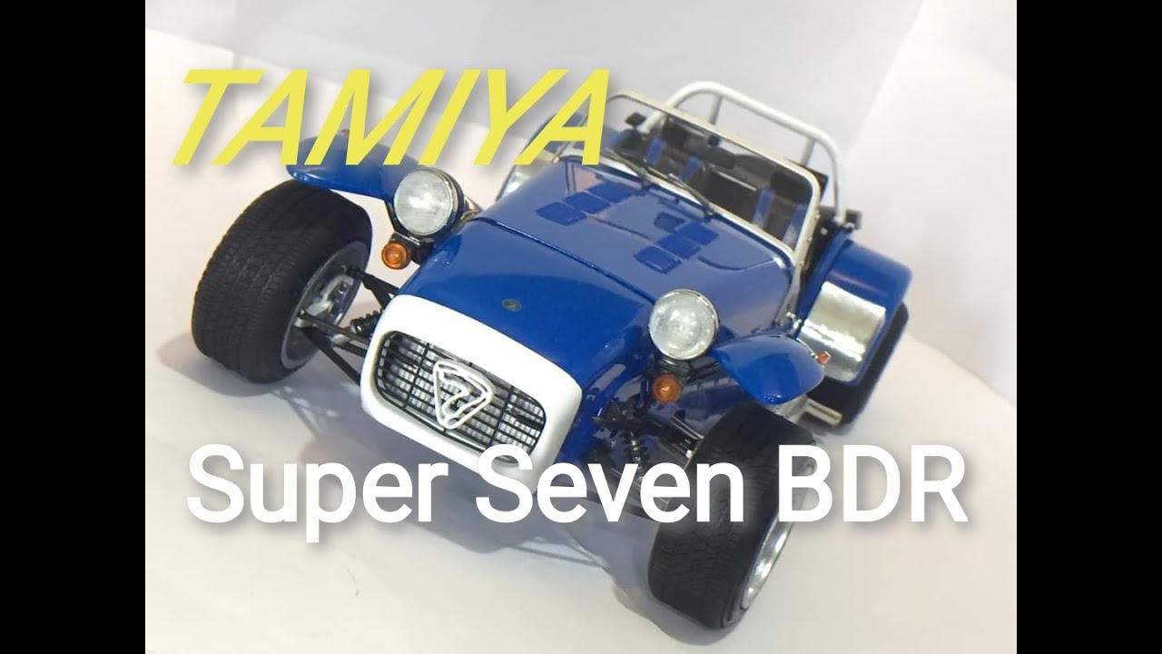 Caterham Super Seven BDR Tamiya 1:12 Scale Model Kit - YouTube