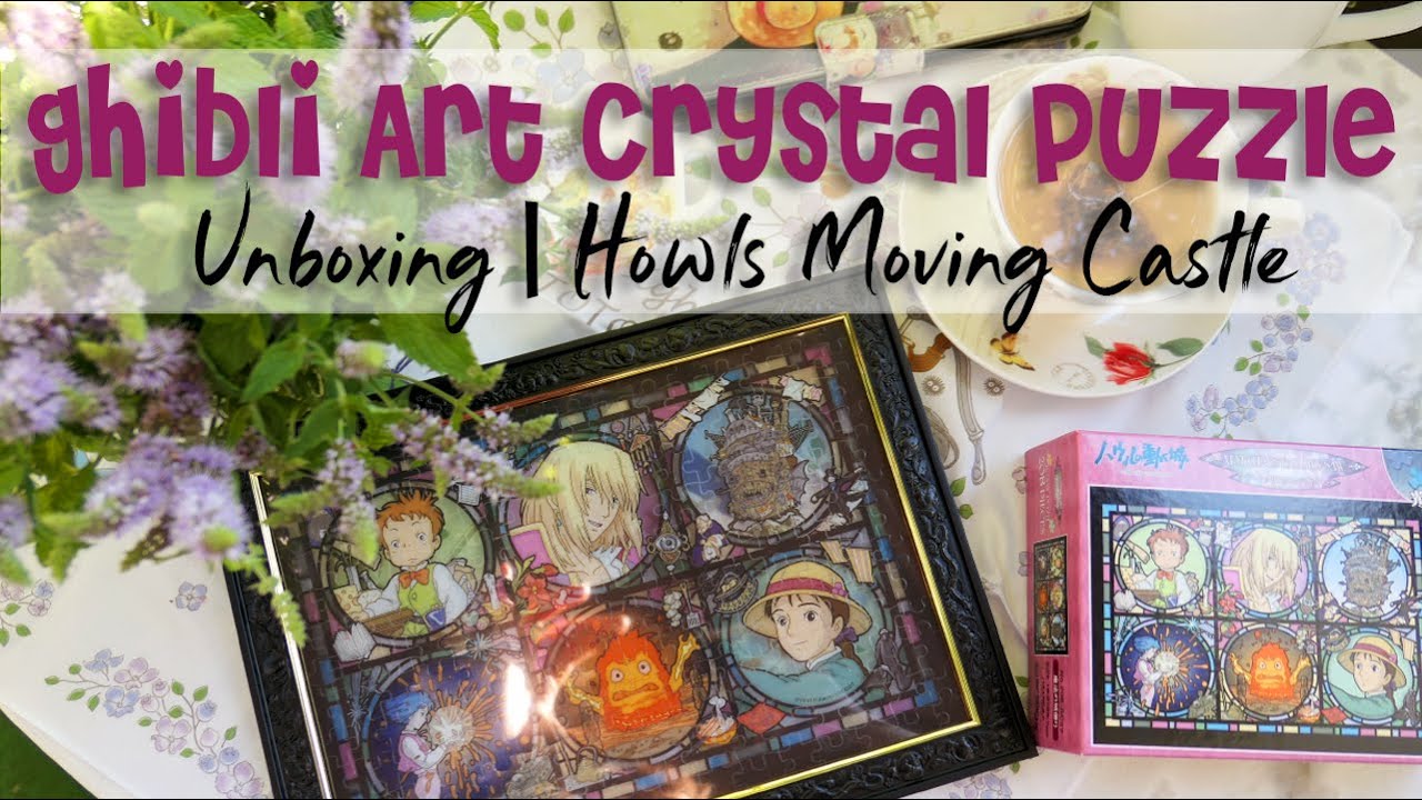 Ghibli Puzzle Art Crystal Jigsaw – Howl's Moving Castle | Unboxing