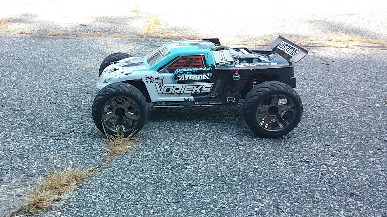 Arrma Vorteks Mega 1st run on 11.1 (3s) lipo - YouTube