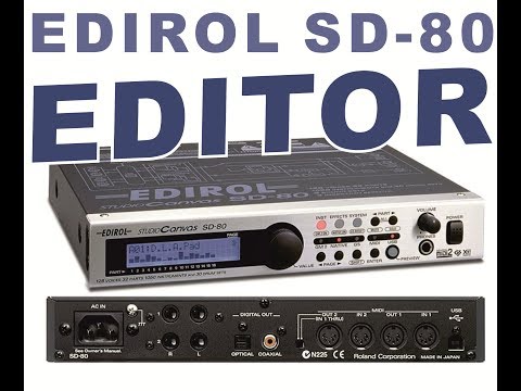 EDIROL SD-80 Studio Canvas EDITOR USB - YouTube
