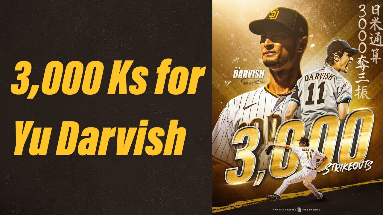 3,000 Career Strikeouts for Yu Darvish from Japan to USA
