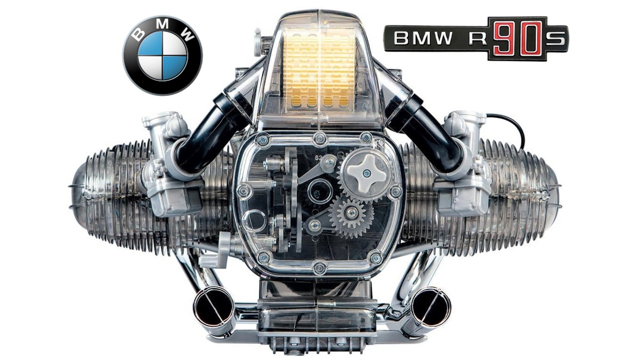 模型] BMW R90Sのエンジン模型を、組み立てていく面白い動画を紹介し