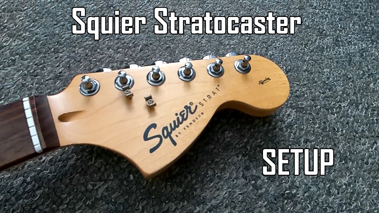 Squier Stratocaster Affinity | Setup - YouTube