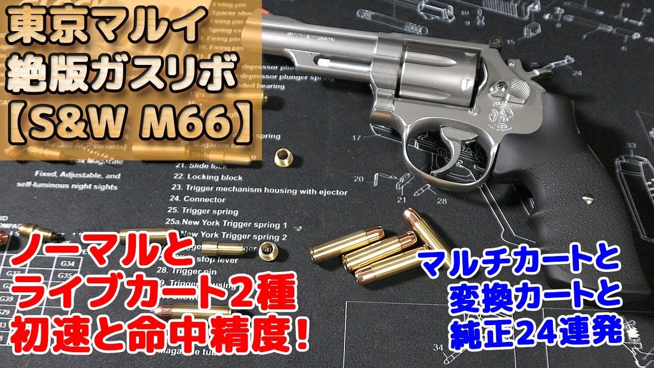Live Cartridge Spec [S&W M66] Marui Out-of-Production Gas Revolver