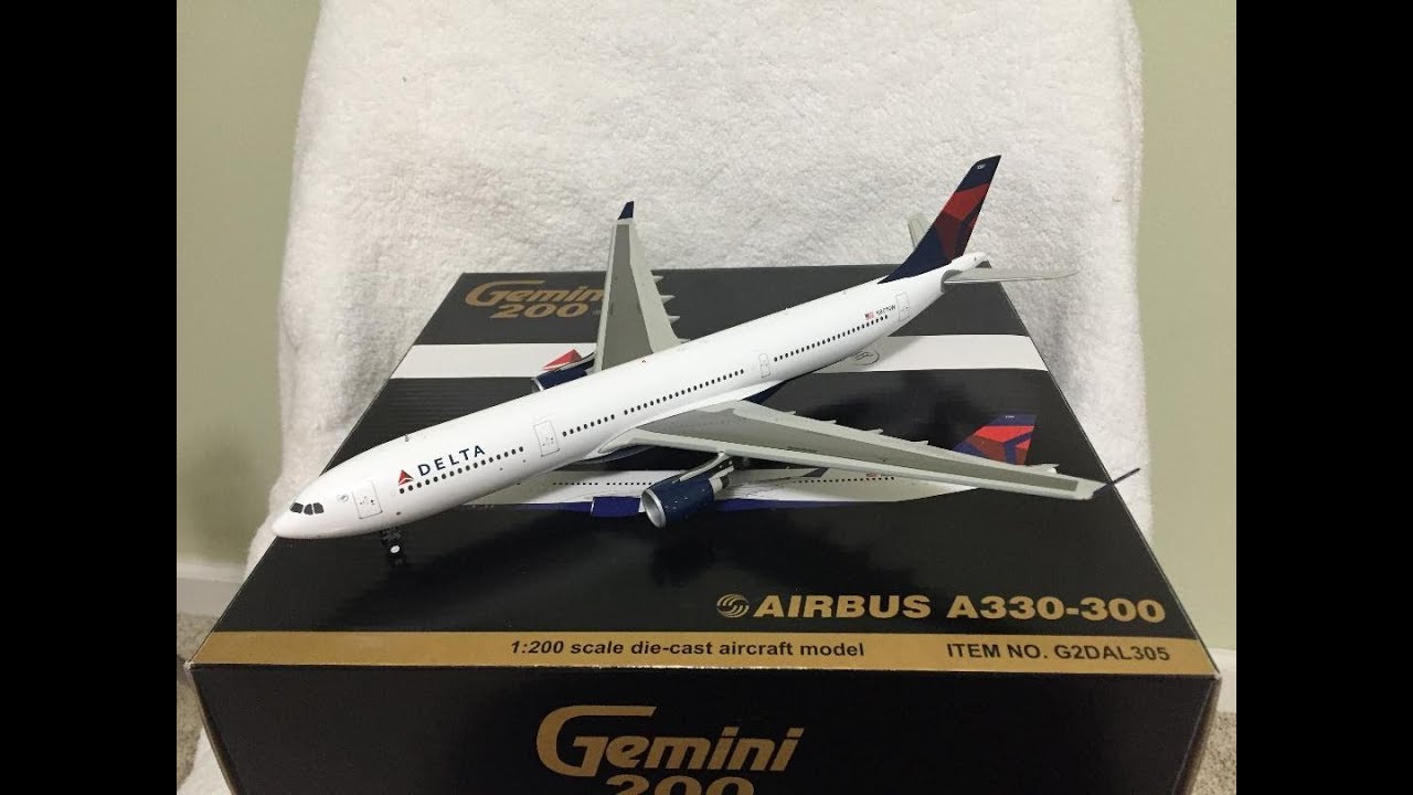 4K) Gemini200 Delta A330-300 unboxing - YouTube
