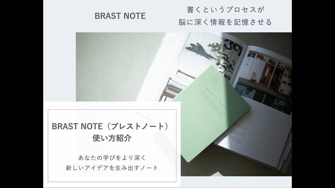 BRAST NOTE（ブレストノート）使い方紹介 - YouTube