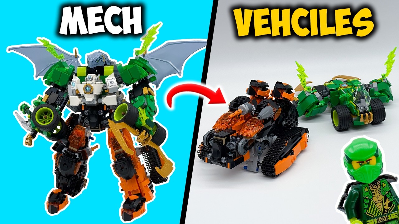 LEGO NINJAGO Lloyd's Green Jet Mech 71845 - YouTube