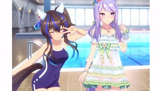 ウマ娘]大感謝祭で水着マクたんとイントロクイズで対決するヘリオス