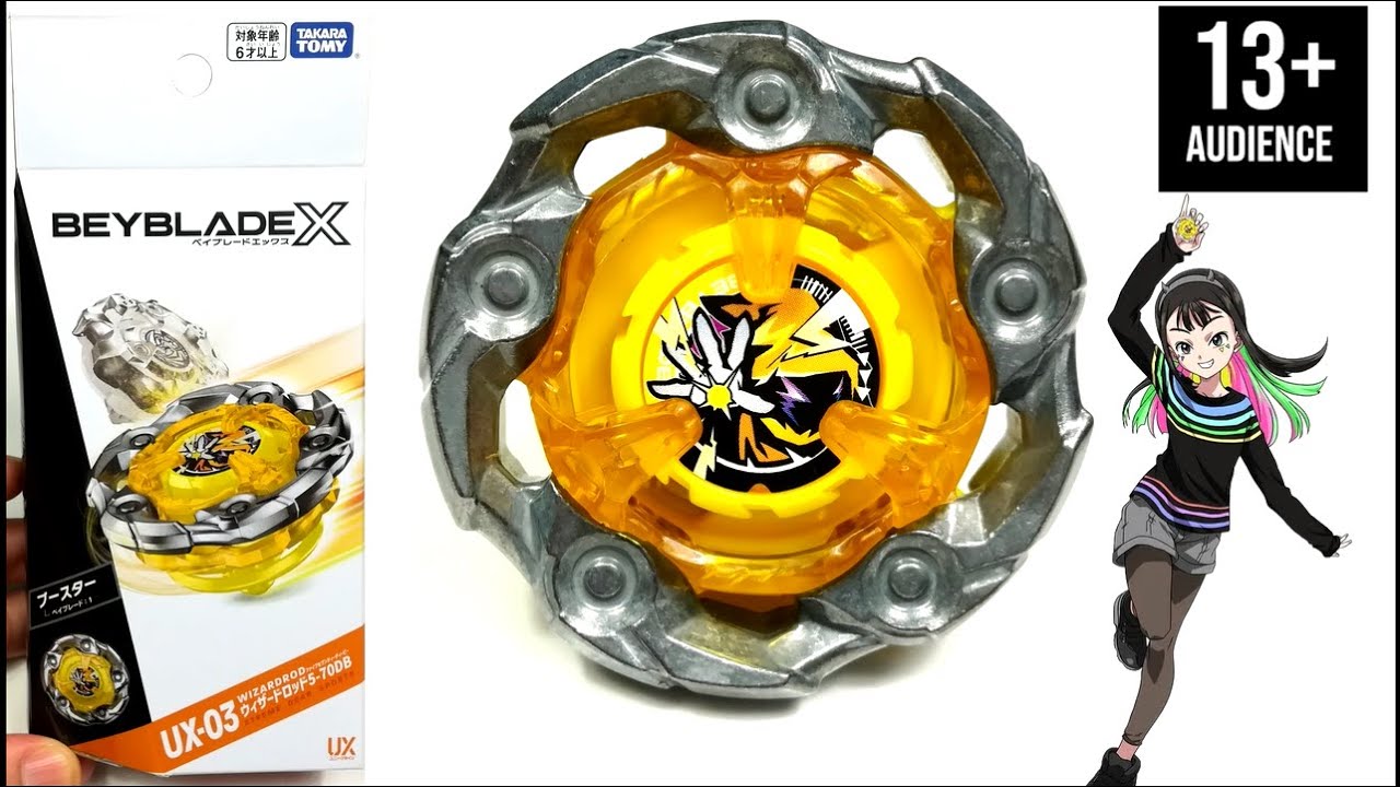 Beyblade X] UX-03 Wand Wizard 5-70DB Unboxing /Review WizardRod
