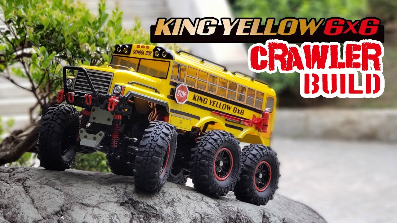 Tamiya King Yellow 6x6 Crawler Build (田宮黃巴士) G6-01(キング