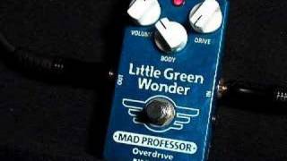Mad Professor Little Green Wonder Overdrive Pedal - YouTube