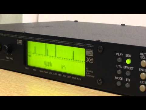 YAMAHA MU100R Tone Generator Demo - YouTube