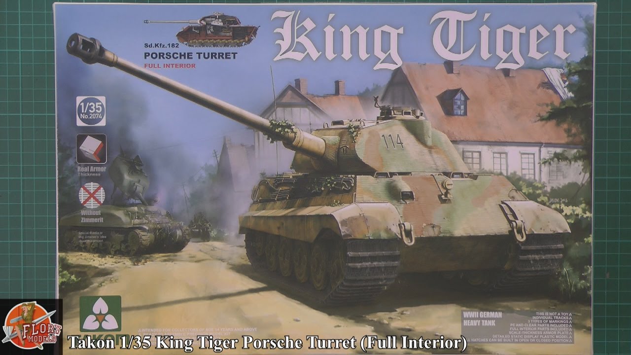 Takom 1/35th King Tiger Porsche Turret review - YouTube