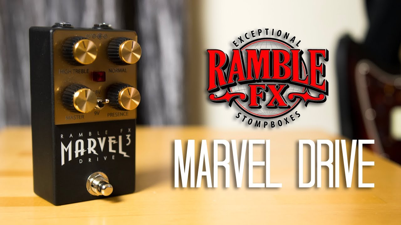 Ramble FX - Marvel Drive (3 Guitars) Pedal Demo - YouTube