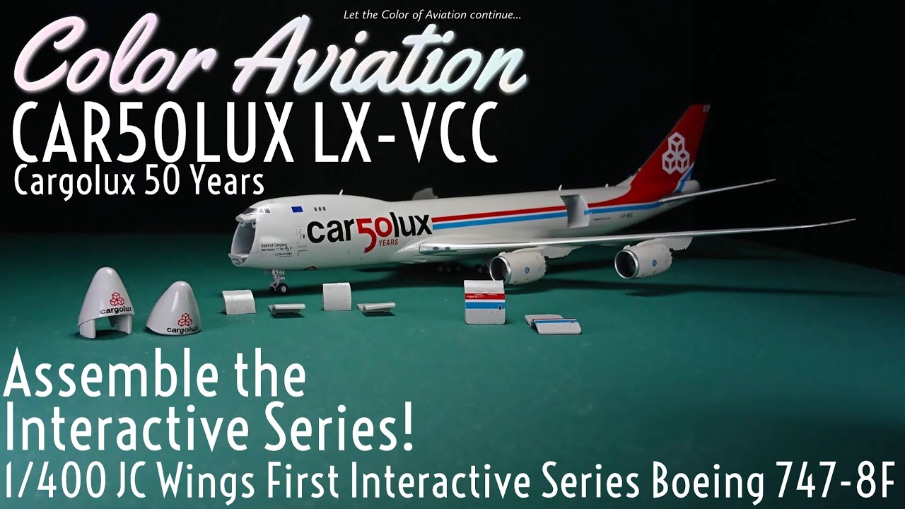 Assemble a 1/400 JC Wings First Boeing 747-8F Interactive Series