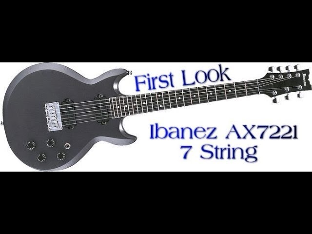 A Look at the Ibanez AX7221 7 String Guitar - YouTube