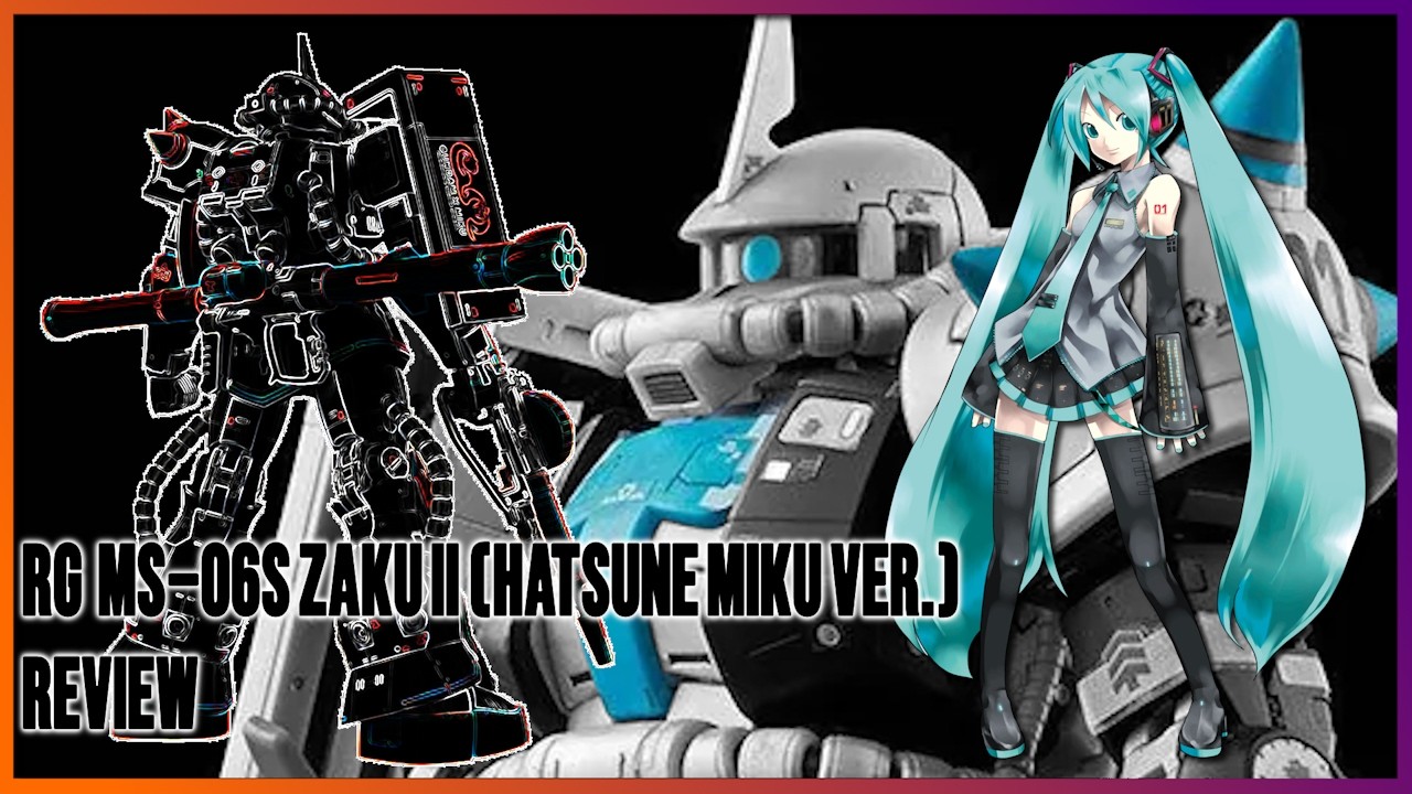 Let's All Miku Miku - RG MS 06S Zaku II (Hatsune Miku Ver.) - [4K