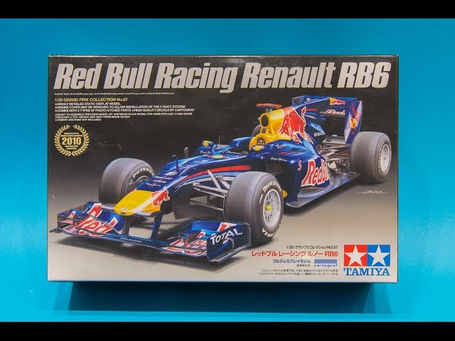 Tamiya 1/20 Red Bull Racing Renault RB6 Model Kit Unboxing And