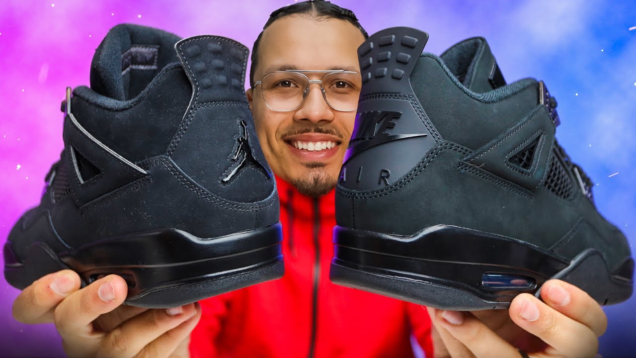 Air Jordan 4 Black Cat 2020 vs 2025 - YouTube