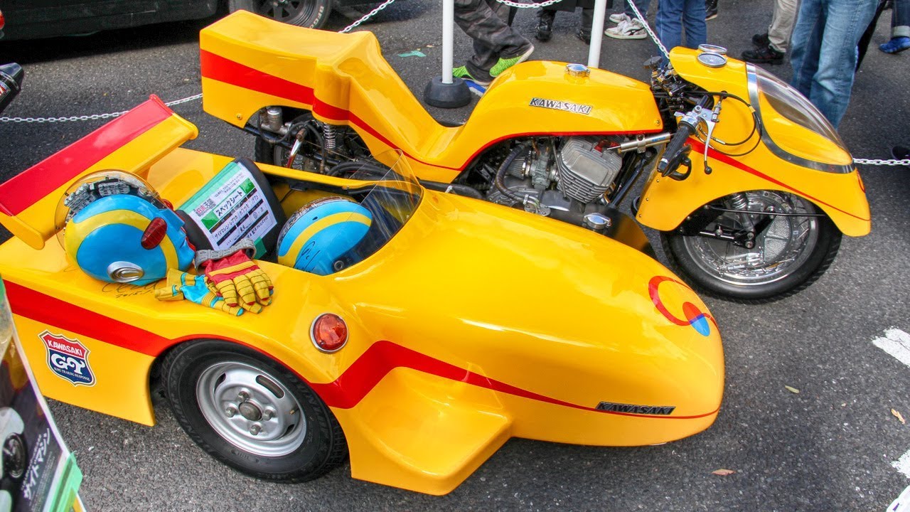 1973 キカイダー サイドマシン レプリカ Kawasaki 500SS Mach III Side