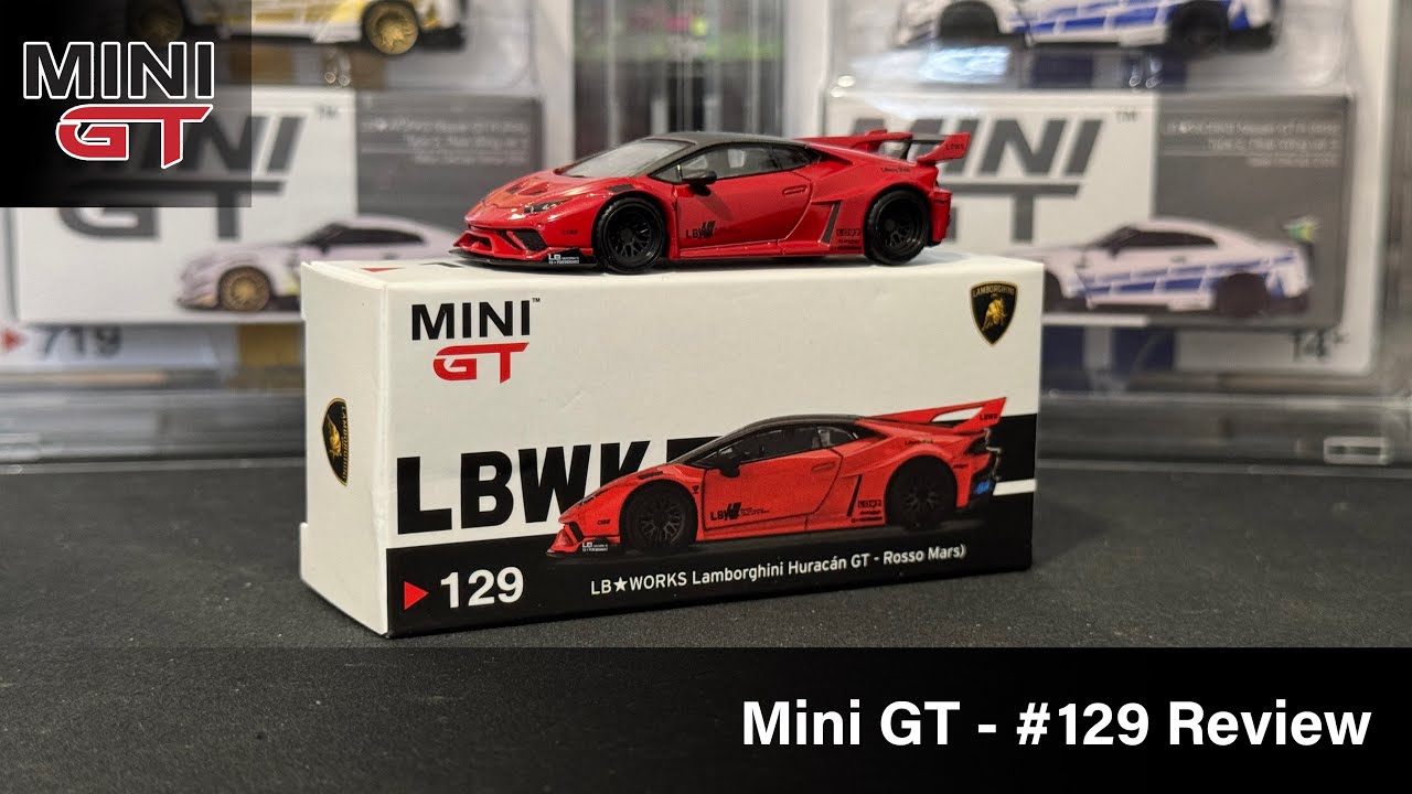 Mini GT - LB WORKS Lamborghini Huracan GT Rosso Mars #129 MGT00129
