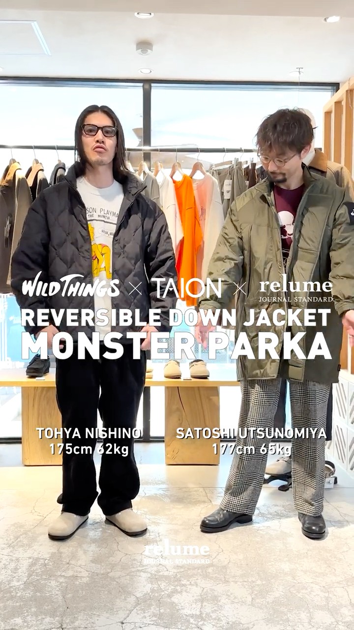 一推しアウター】WILDTHINGS × TAION 別注 モンスターパーカー