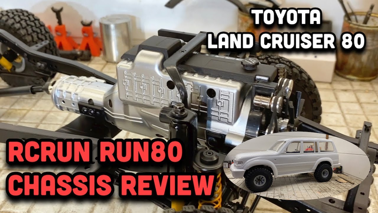 RCRUN RUN80 Chassis REVIEW & First look Toyota Land Cruiser 80