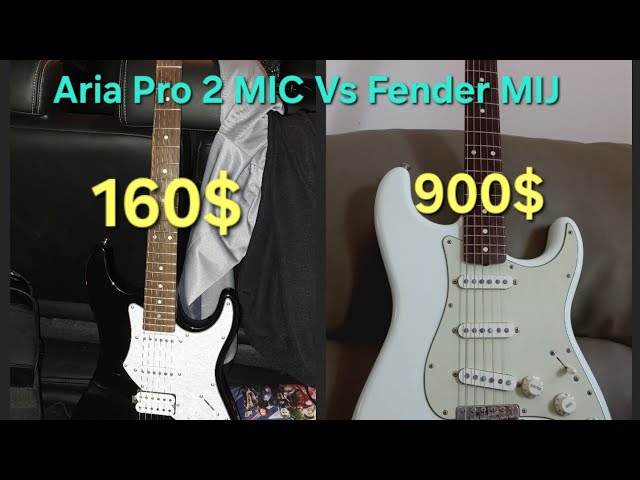 Aria Pro 2 714 STD VS Fender Stratocaster Traditional Japan 60's